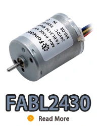 FABL2430 inner rotor brushless dc electric motor with inbuilt driver