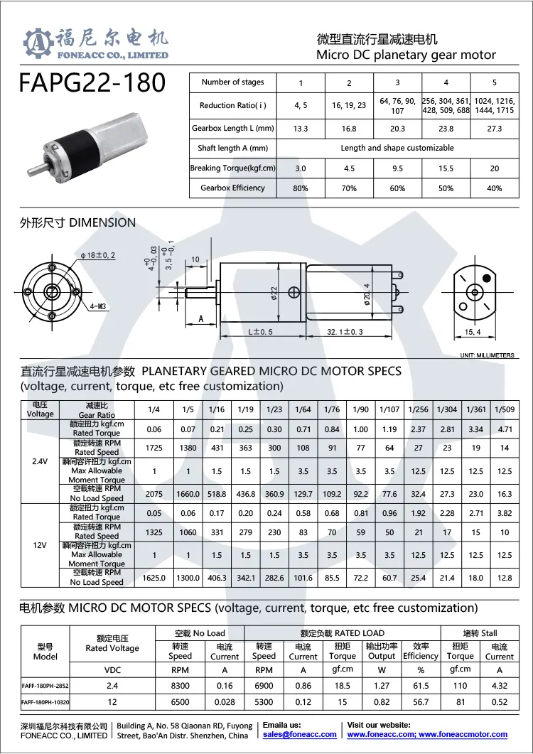 pg22-180 22 mm small planetary gearhead dc electric motor.webp